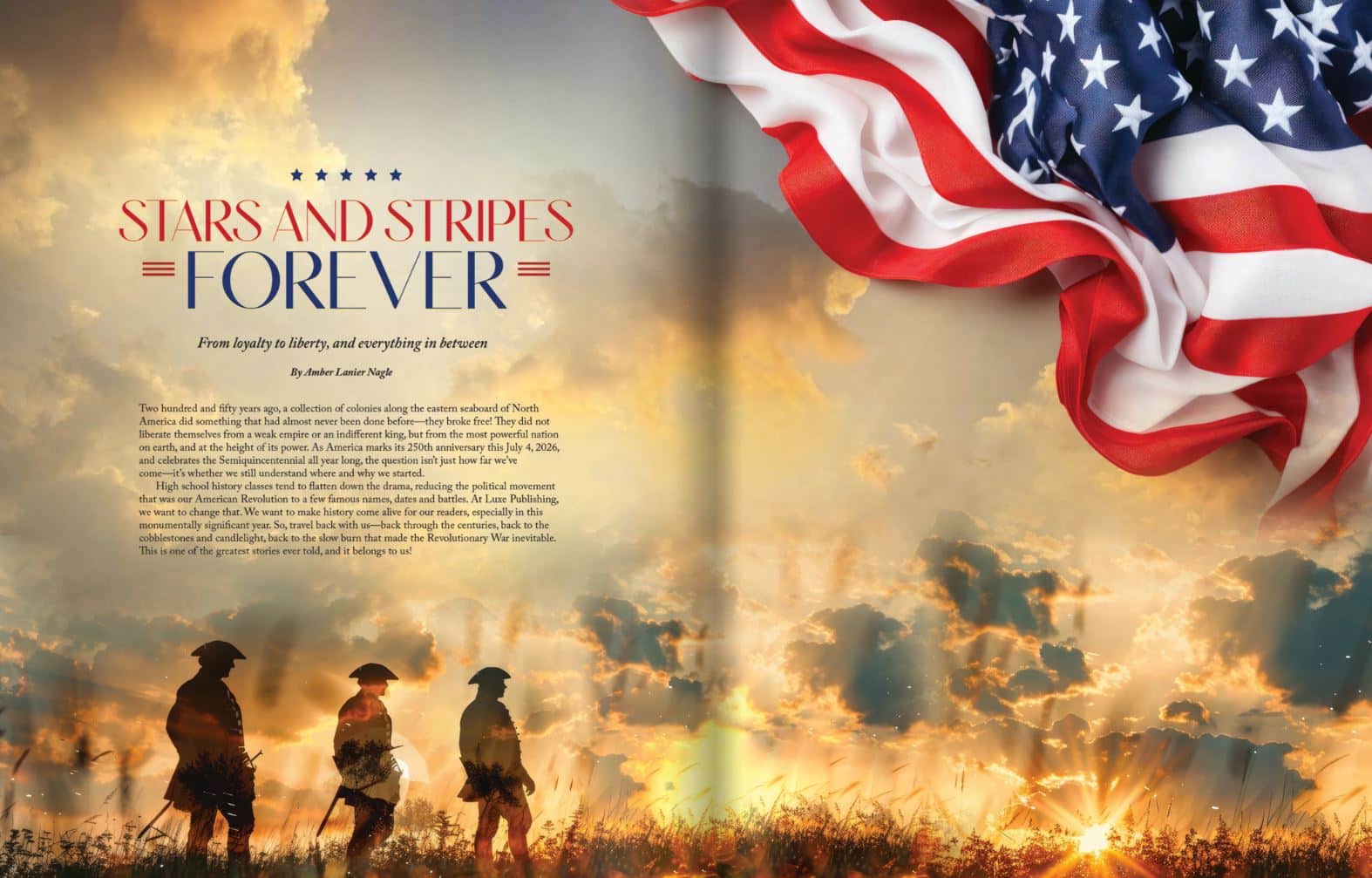 Stars and Stripes Forever featured story from Living Luxe Magazine